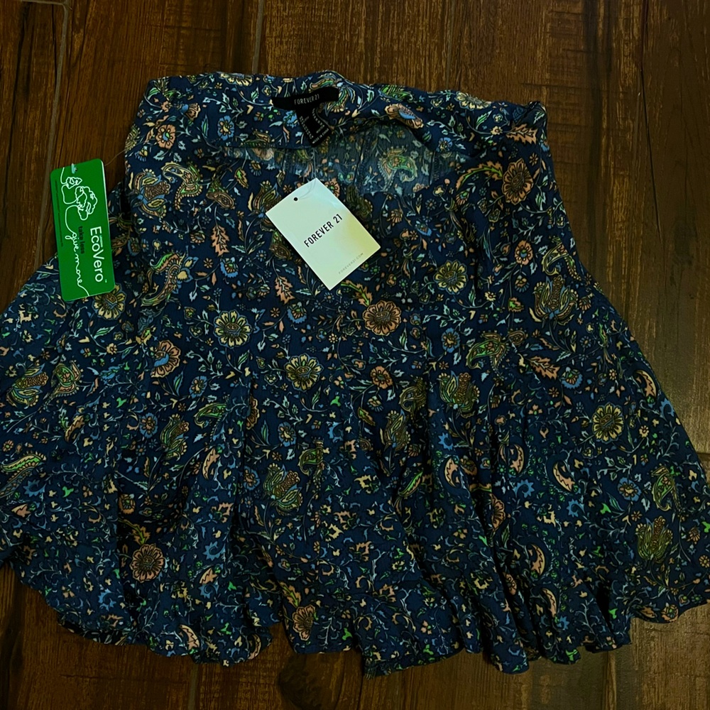 Forever 21 Flow Floral Skirt
